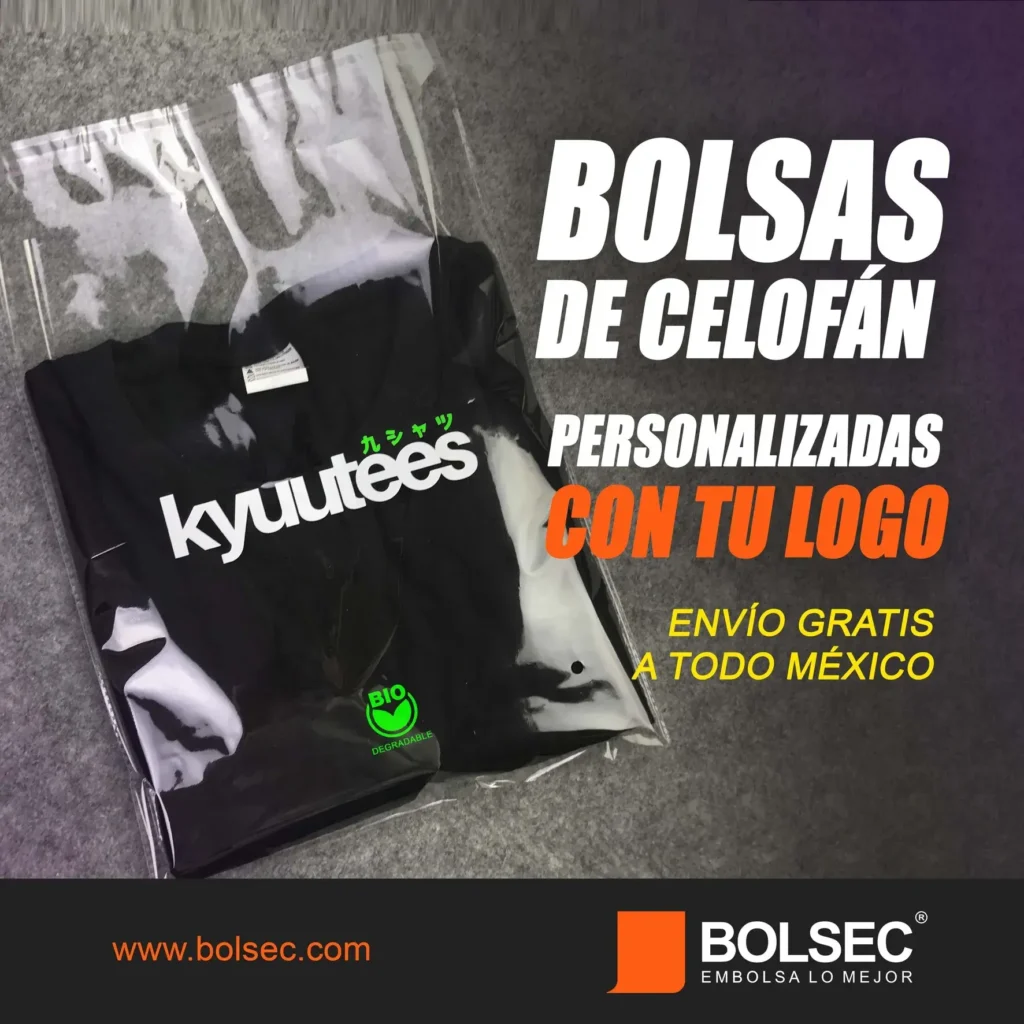 bolsa de celofan con adhesivo impresa