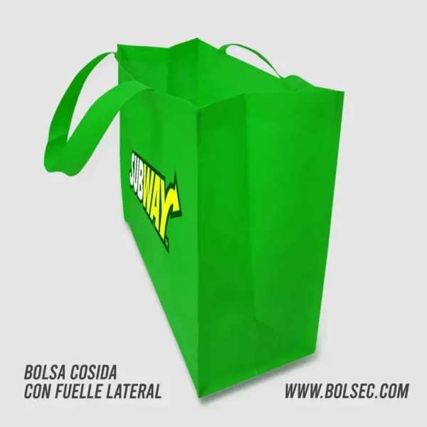 bolsa ecologica termosellada con fuelle