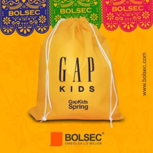 bolsa tipo costalito ecologico con cordon personalizado