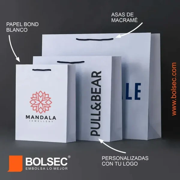 bolsas de papel bond impresas