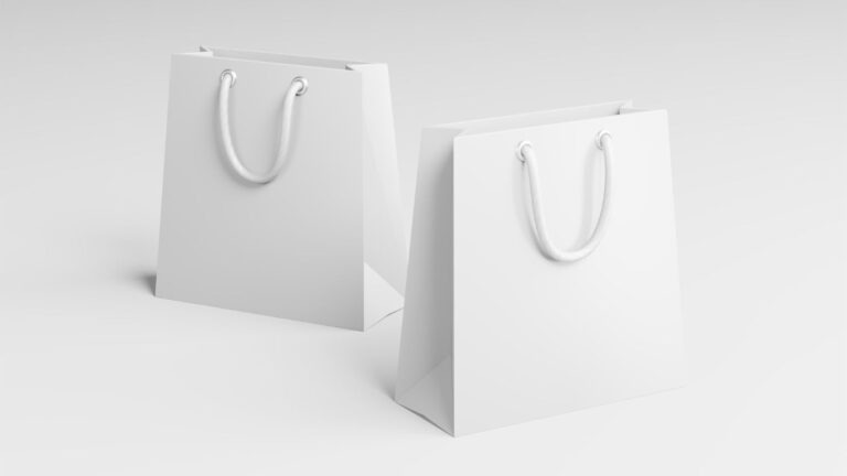 Bolsa de Papel con Asa de Agujeta