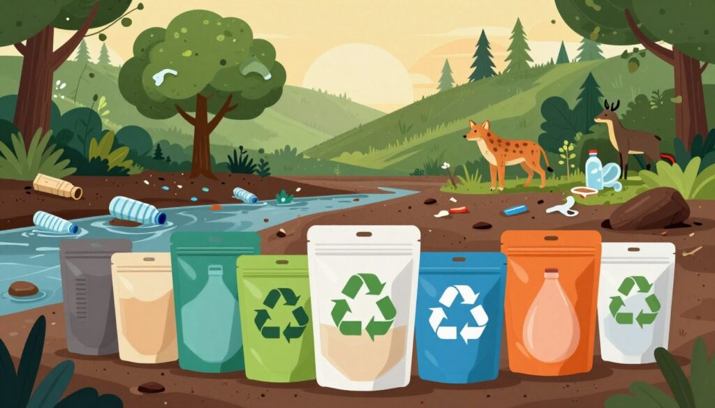 impacto ambiental de bolsas stand up pouch
